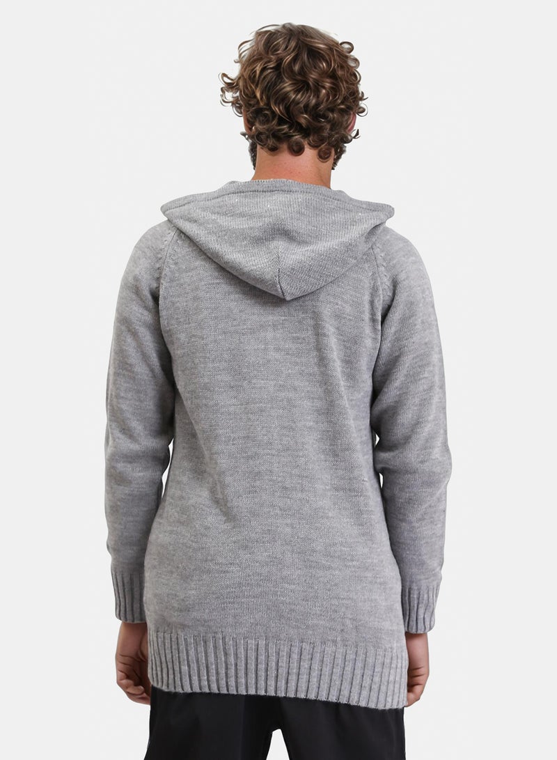 Ravin Men Zip-Up Knit Cardigan - Image 2